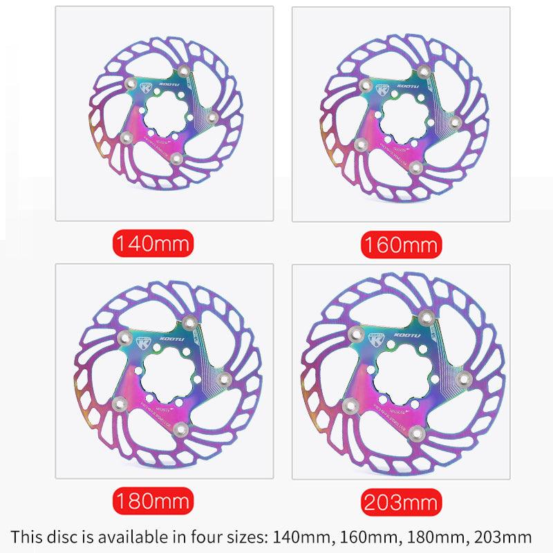 Colorful Bike brake disc Floating Rotor 160mm 180mm 203mm AR-18S 6 bolts Rotor