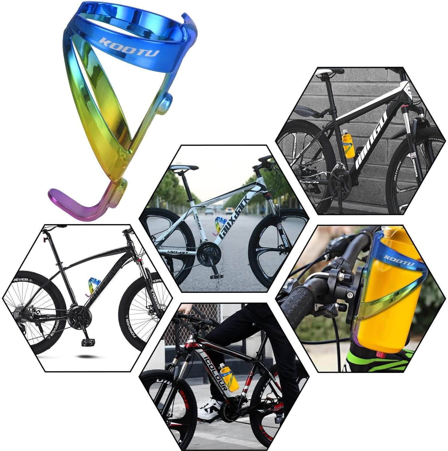 Colorful Electroplating Engineering Plastic Road Bike Water Bottle Holder Bicycle Accessories - KOOTUBIKE