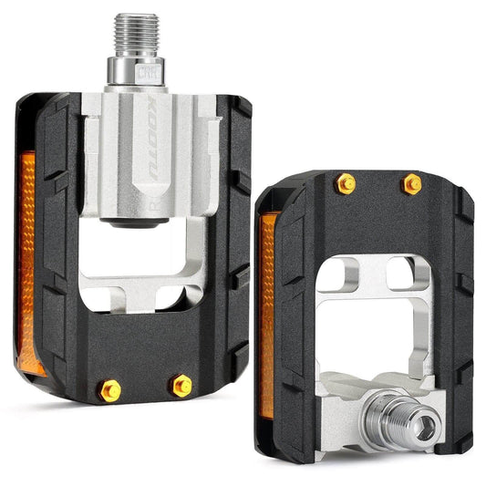 KOOTU Aluminum Folding Bike Pedals Folding Bicycle Pedals Universal 9/16 Foldable Pedal - KOOTUBIKE