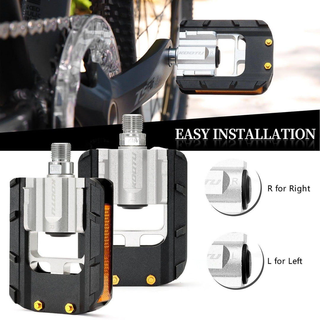 foldable pedal bike Kootu Pedals Folding Bicycle Aluminum Folding Bike Pedal – KOOTUBIKE