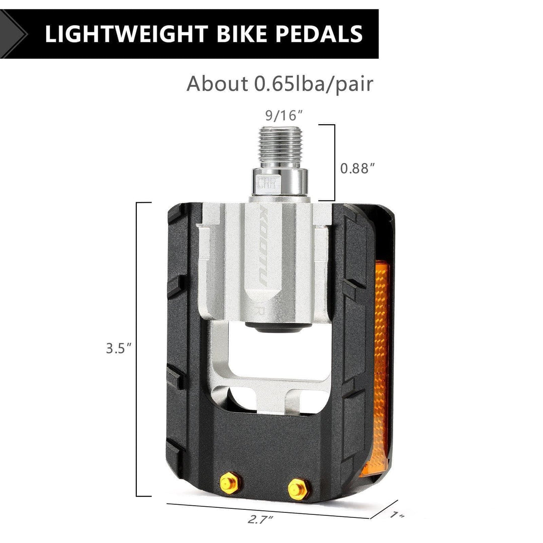 lightest bike pedals Kootu Pedals Folding Bicycle Aluminum Folding Bike Pedal – KOOTUBIKE