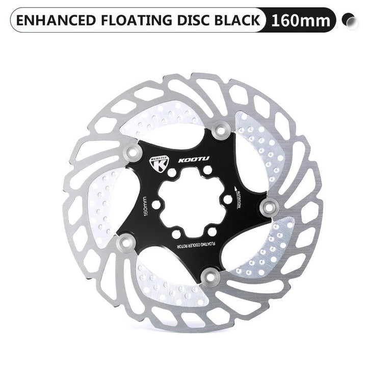 160 mm black floating disc brake rotors-kootu bike