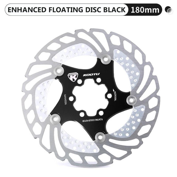 180 mm black floating disc brake-kootu bike