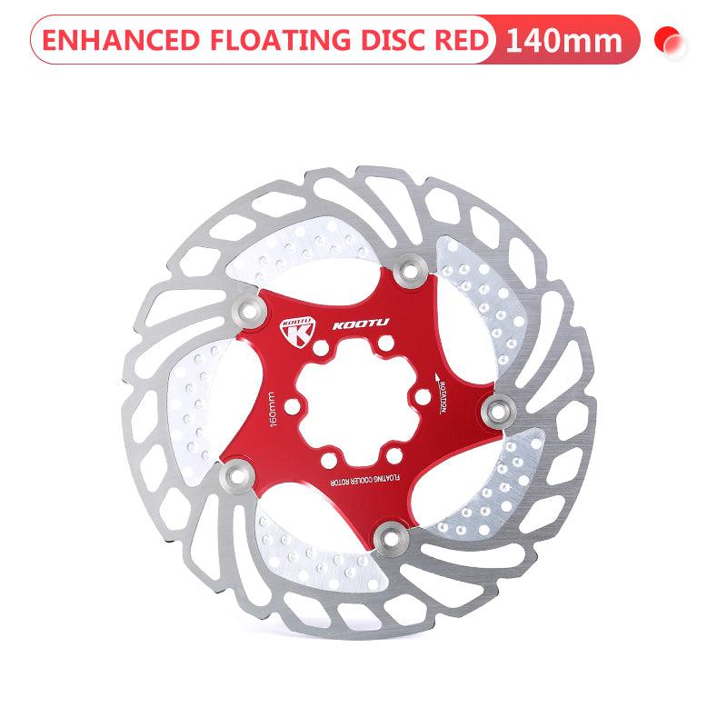 140 mm red floating disc brake rotors- KOOTUBIKE