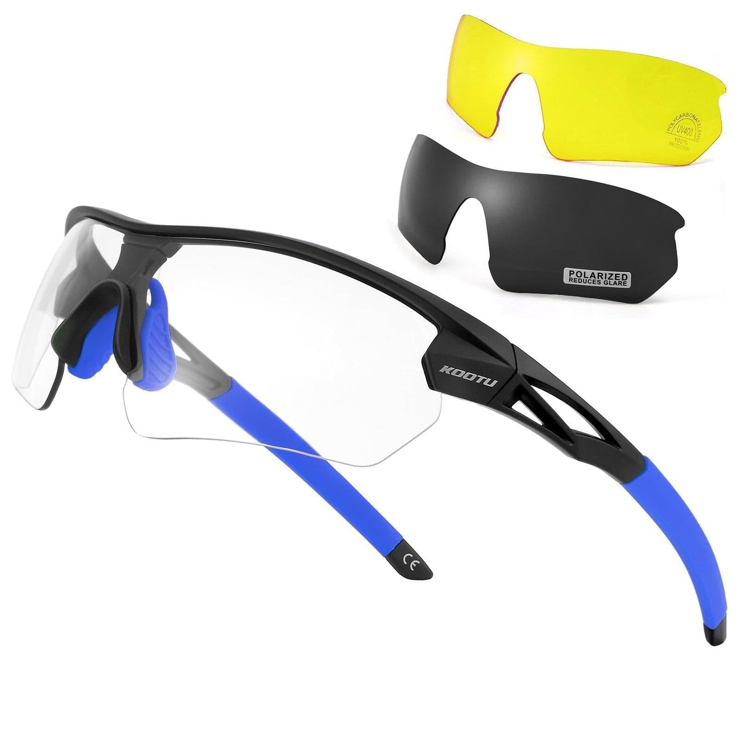 KOOTU Bike Sunglasses Ultra-light 30g Bicycle Sunglasses Road Bike Polarized Cycling Eyewear Sets - KOOTUBIKE
