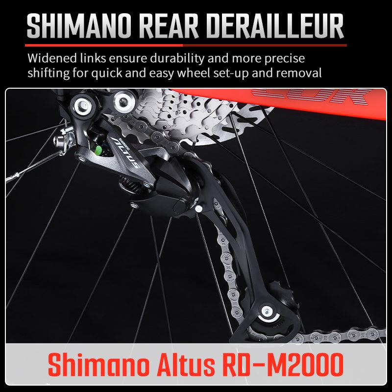 KOOTU DECK2.0 Carbon Mountain Bike With SHIMANO ALTUS M2000 27 Speed - KOOTUBIKE