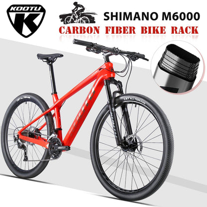 KOOTU DECK6.0 Carbon Fiber Mountain Bike With Shimano Deore M6000 Groupset - KOOTUBIKE