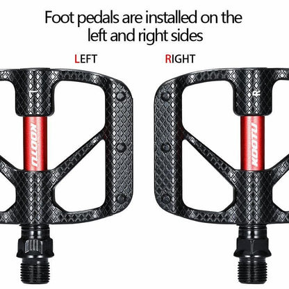 Kootu mountain bike pedals mtb aluminum pedal 9/16 universal for mtb bicycle foot pedal aluminum complete with light reflect plate - KOOTUBIKE