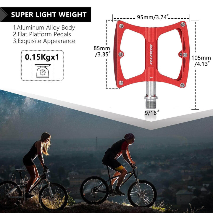 KOOTU Mountain Bike Pedals Non-Slip MTB Pedals With Seal Bearing - KOOTUBIKE