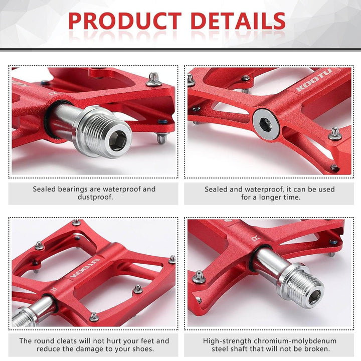 KOOTU Mountain Bike Pedals Non-Slip MTB Pedals With Seal Bearing - KOOTUBIKE