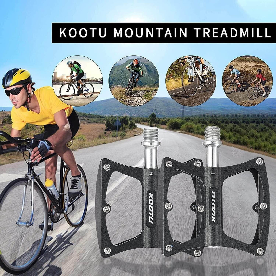 cross bike pedals KOOTU Mountain Bike Pedals Non-Slip MTB Pedals With Seal Bearing