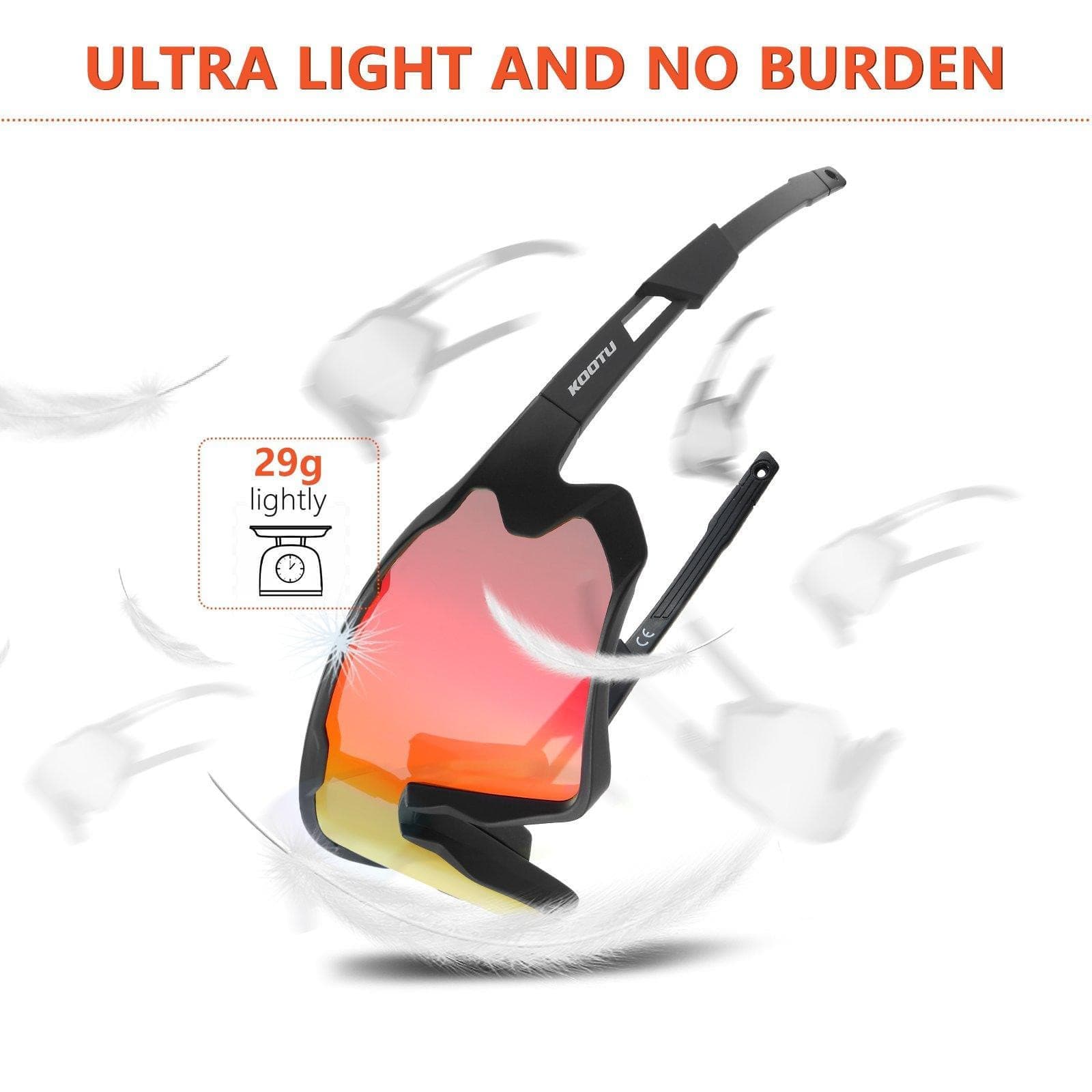 KOOTU Polarized Unisex  Bicycle Cycling Sunglasses - KOOTUBIKE
