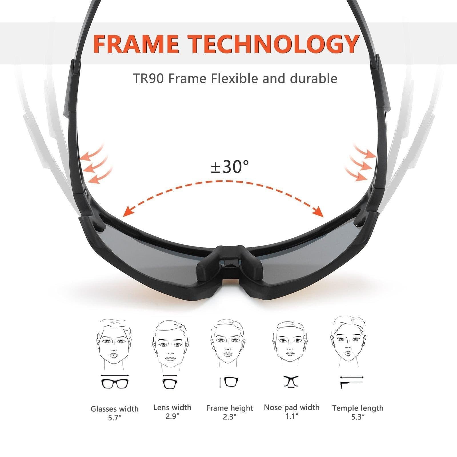 KOOTU Polarized Unisex  Bicycle Cycling Sunglasses - KOOTUBIKE