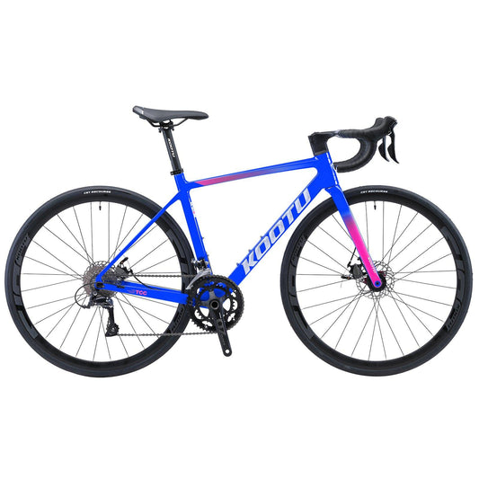 KOOTU R12 Carbon Road Bike Full Hidden Innerline Integrated Bicycle With Shimano Sore 18 Speed - KOOTUBIKE