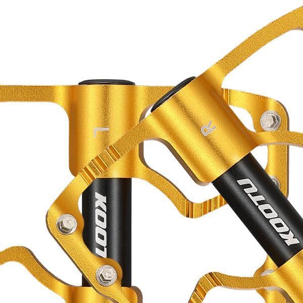 Mountain Bike Pedals 3 Bearing Golden Pedals 9/16 Universal Mountain Bike Pedals - KOOTUBIKE