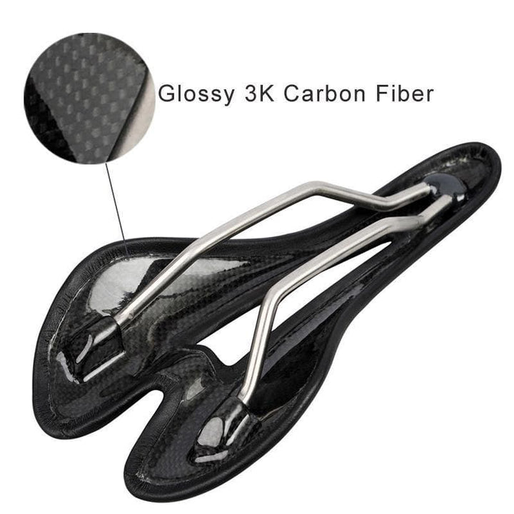 Road bike Carbon saddle 181g Light Carbon fiber saddle 3k Glossy super light carbon Bicycle saddle for road bike/ mountain bike - KOOTUBIKE