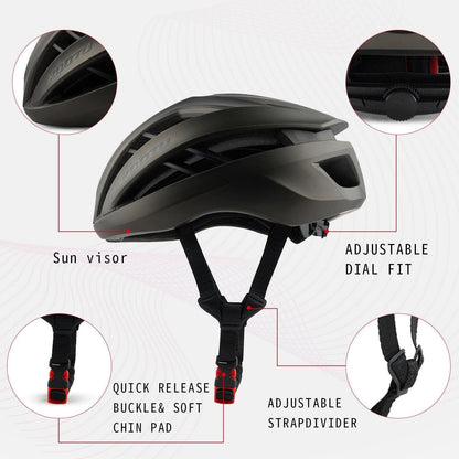 Road Bike Helmet EPS Integrate Helmet Light Weight 314g Bicycle Cycling Helmet - KOOTUBIKE