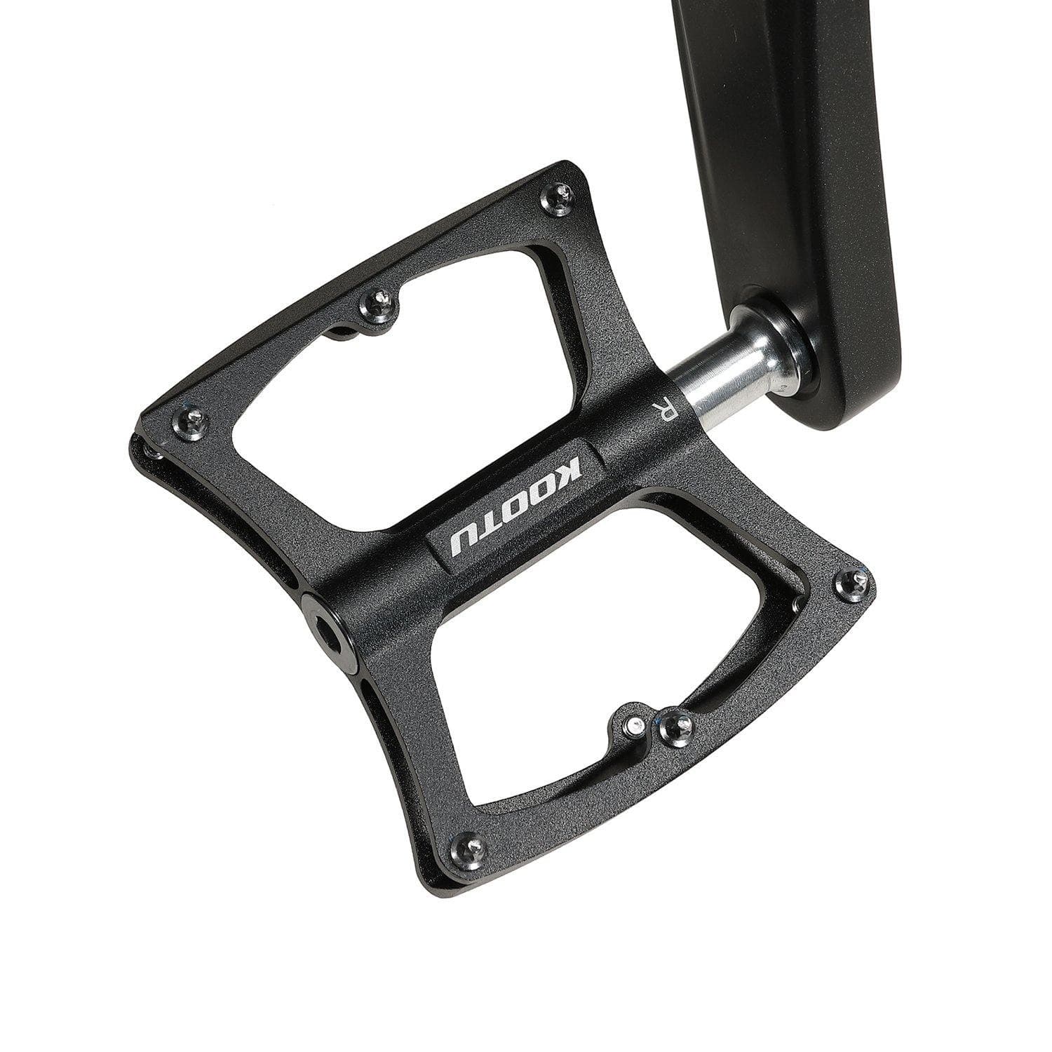 SAVA Mountain Bike Pedals Wide Plate Universal 9/16 Anti-slip Bike Pedal Set with Ball Bearing - KOOTUBIKE