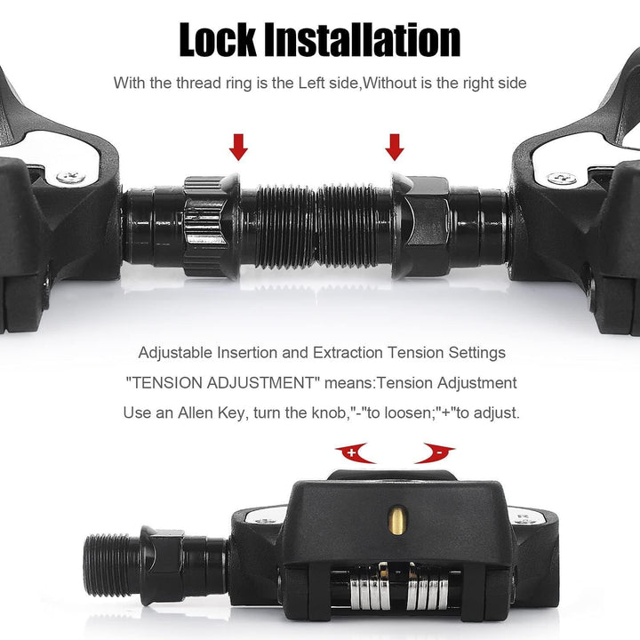 SPD SL Pedals for SHIMANO SPD System Clipless Pedal Bike Bicyle Lock Pedal - KOOTUBIKE